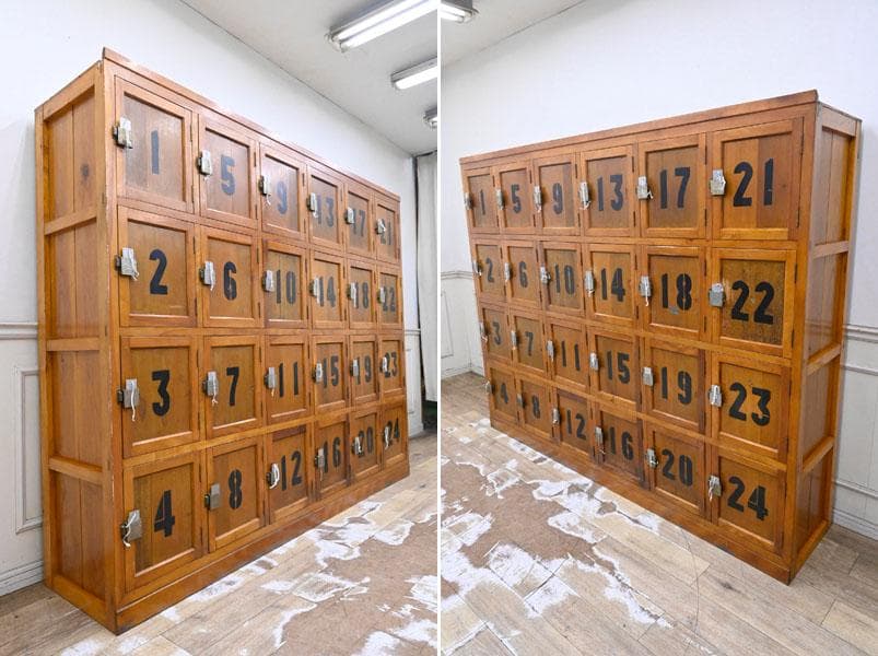 NH11 超稀少 昭和レトロ アンティーク 銭湯 女湯　総無垢 鍵付き