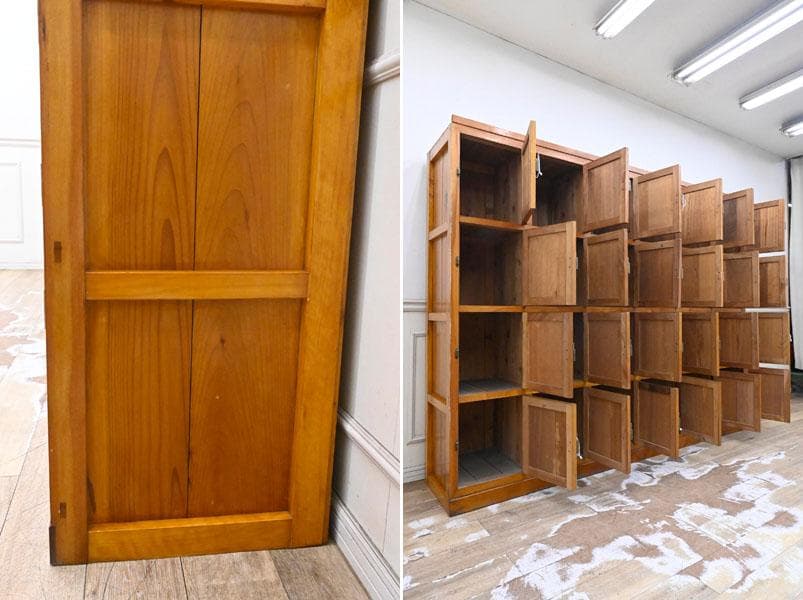 NH11 超稀少 昭和レトロ アンティーク 銭湯 女湯　総無垢 鍵付き