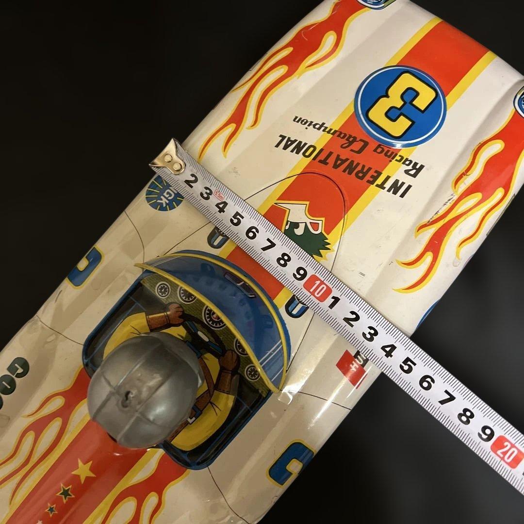 ブリキ製レーシングカー　共栄玩具　ブリキ　昭和レトロ　オブジェ