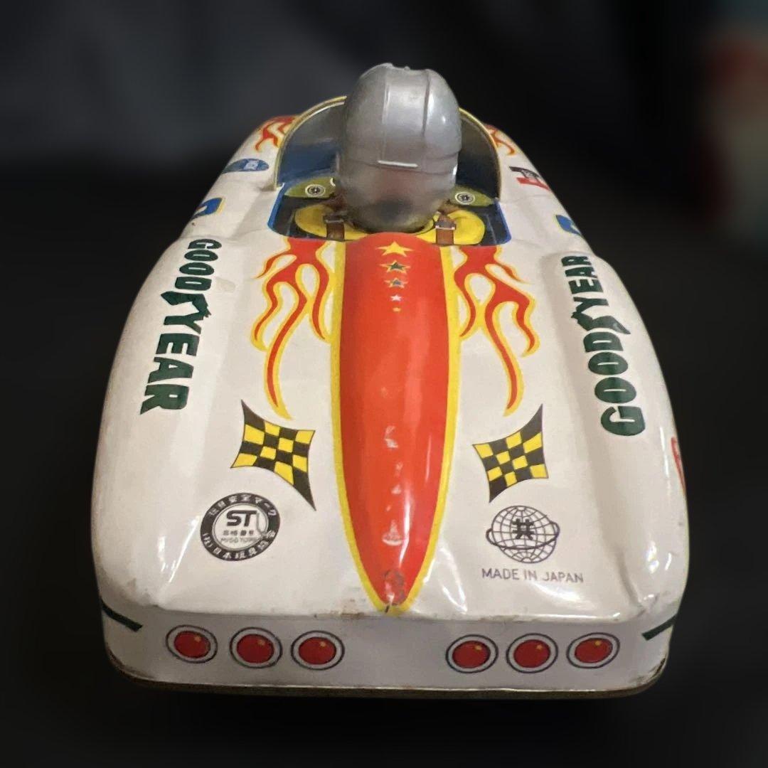 ブリキ製レーシングカー　共栄玩具　ブリキ　昭和レトロ　オブジェ