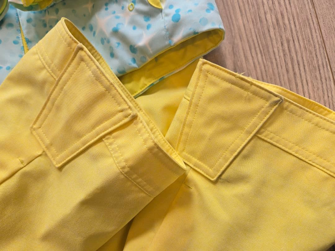 DESCENTE 子供スキーウェア 120cm(105-125cm) 水色と黄色