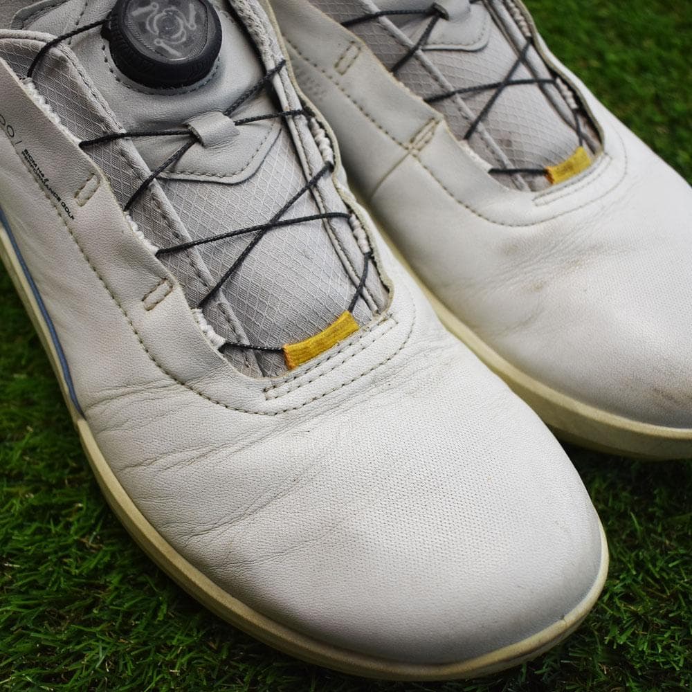ecco/エコー 防水ゴルフシューズ【ホワイト/27.5ｃｍ】中古！