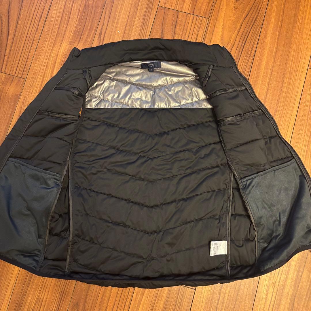 キャロウェイ　スターストレッチ フルジップ中綿ベスト　M 黒