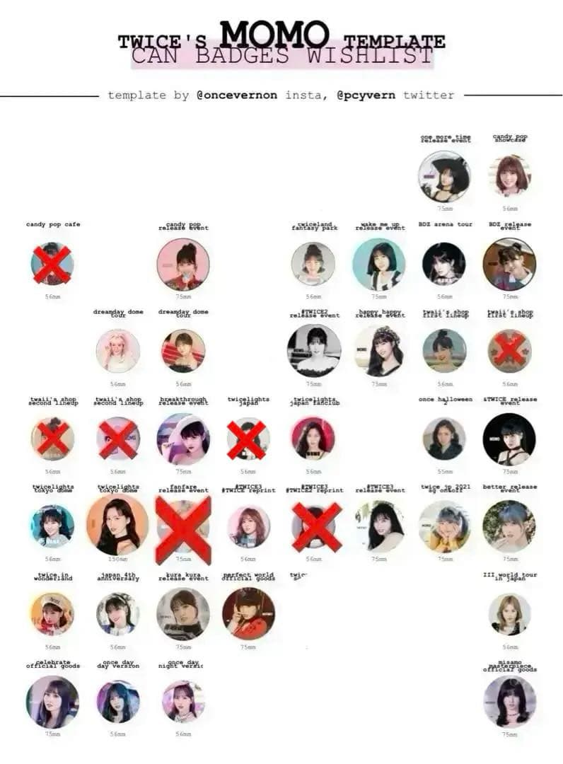 TWICE モモ 缶バッジ まとめ売り