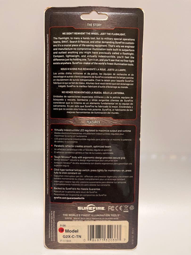 1-9 廃盤希少 SUREFIRE G2X Tactical LED