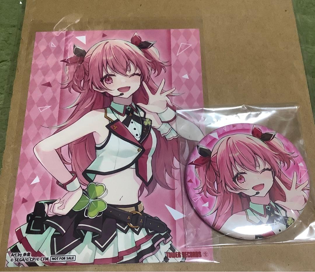 桃井愛莉 缶バッジ＋ブロマイド SEKAI ALBUMvol.2タワレコ購入特典