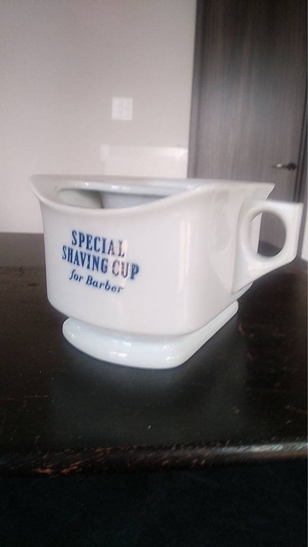 シェービングカップ　ベルゾン　藤本式　古道具　保温カップ　オブジェ　美容室　床屋