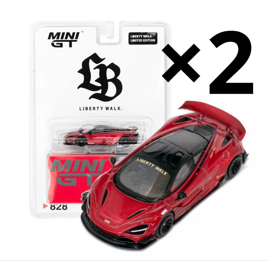LBWK限定 マクラーレン720S Gem Red MINIGT 2台セット