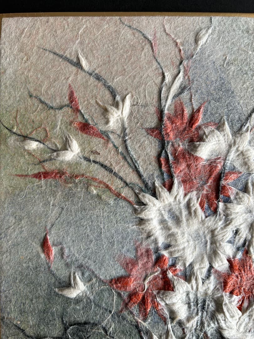 小原和紙工芸作品 (人間国宝 山内一生作)