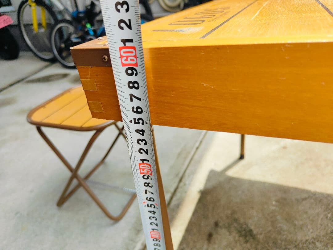 LOGOS 木製折りたたみテーブル チェア4脚セット ケース