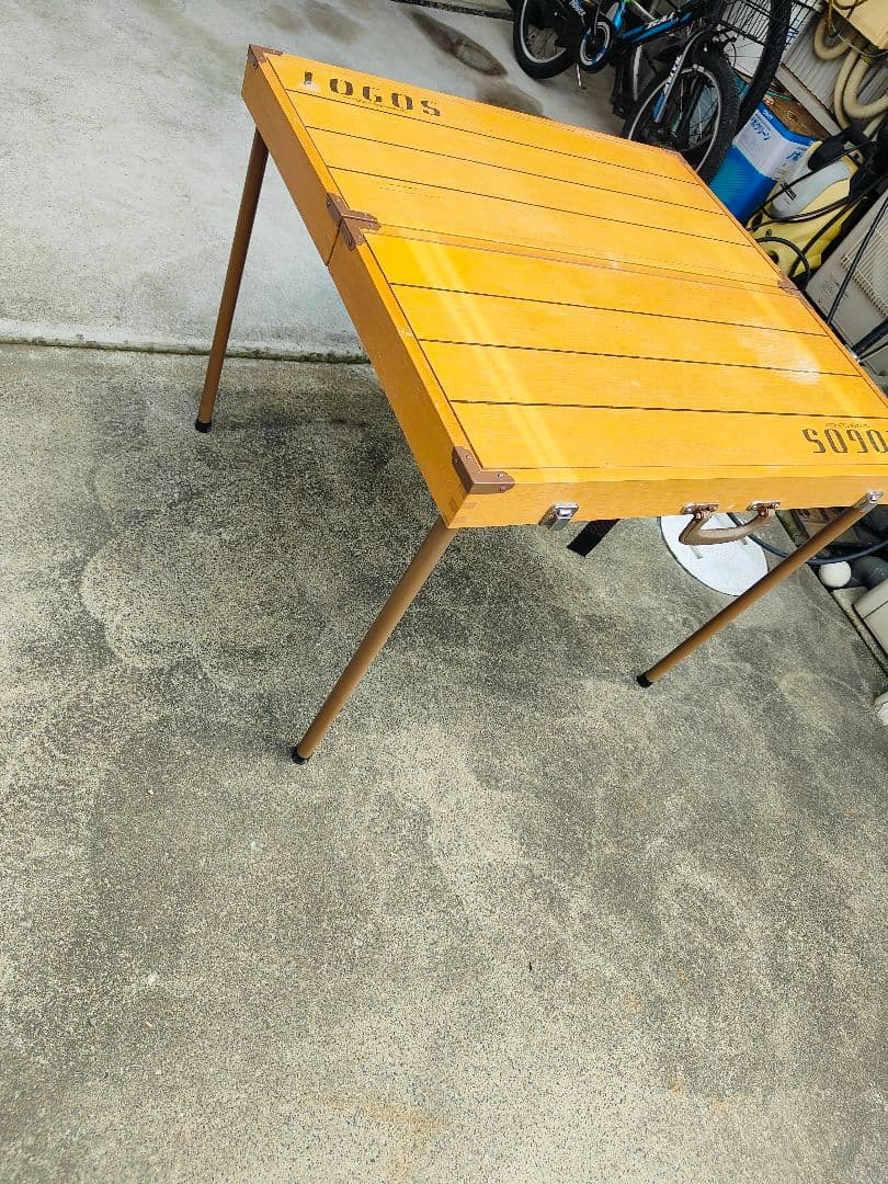 LOGOS 木製折りたたみテーブル チェア4脚セット ケース