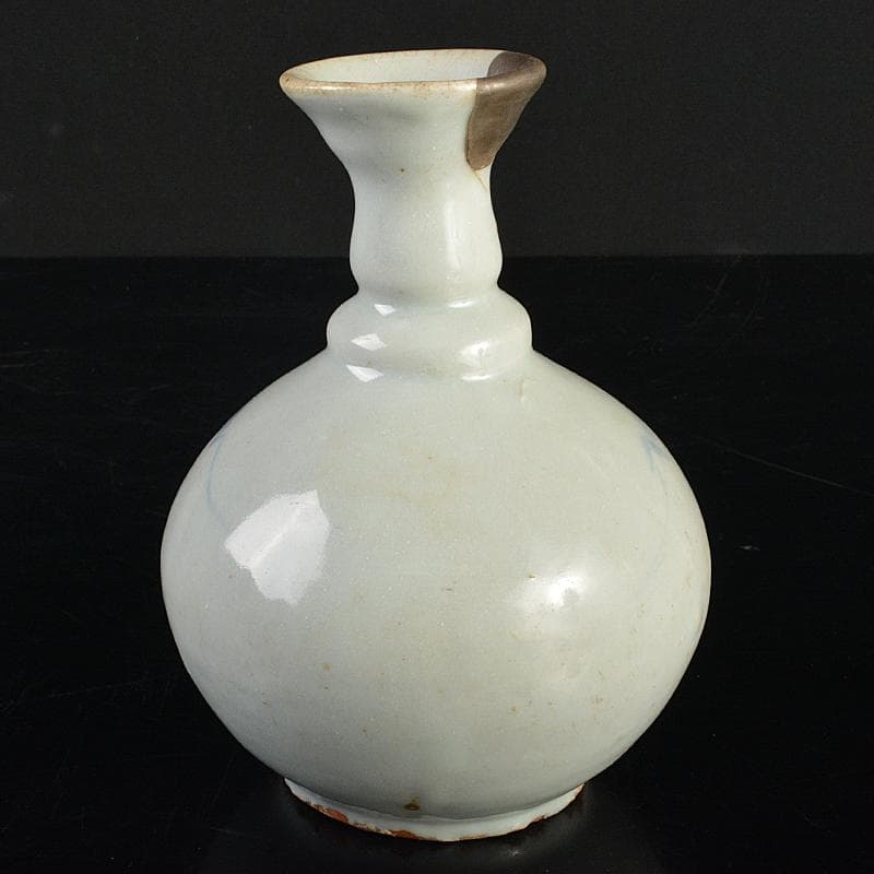 朝鮮美術　李朝　高麗白磁　染付　徳利　M　R7403