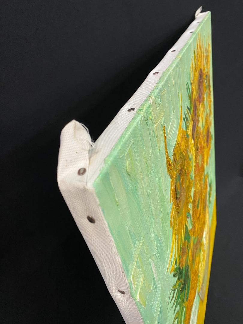 フィンセント・ファン・ゴッホ『ひまわり』複製画　手描き　摸写⑩　F15