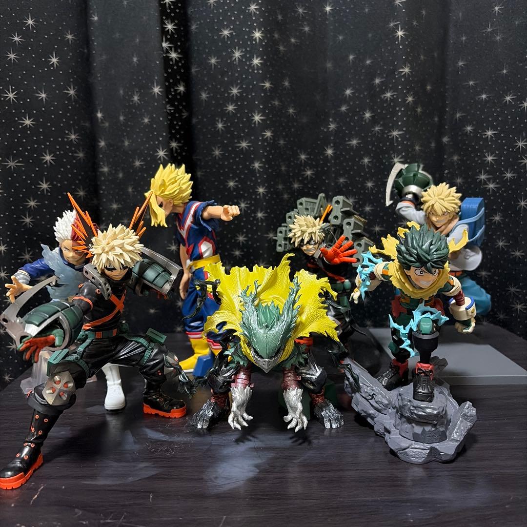 僕のヒーローアカデミア フィギュア 7体セットオールマイトかっちゃん出久ショート