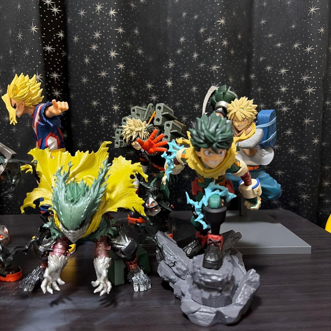 僕のヒーローアカデミア フィギュア 7体セットオールマイトかっちゃん出久ショート