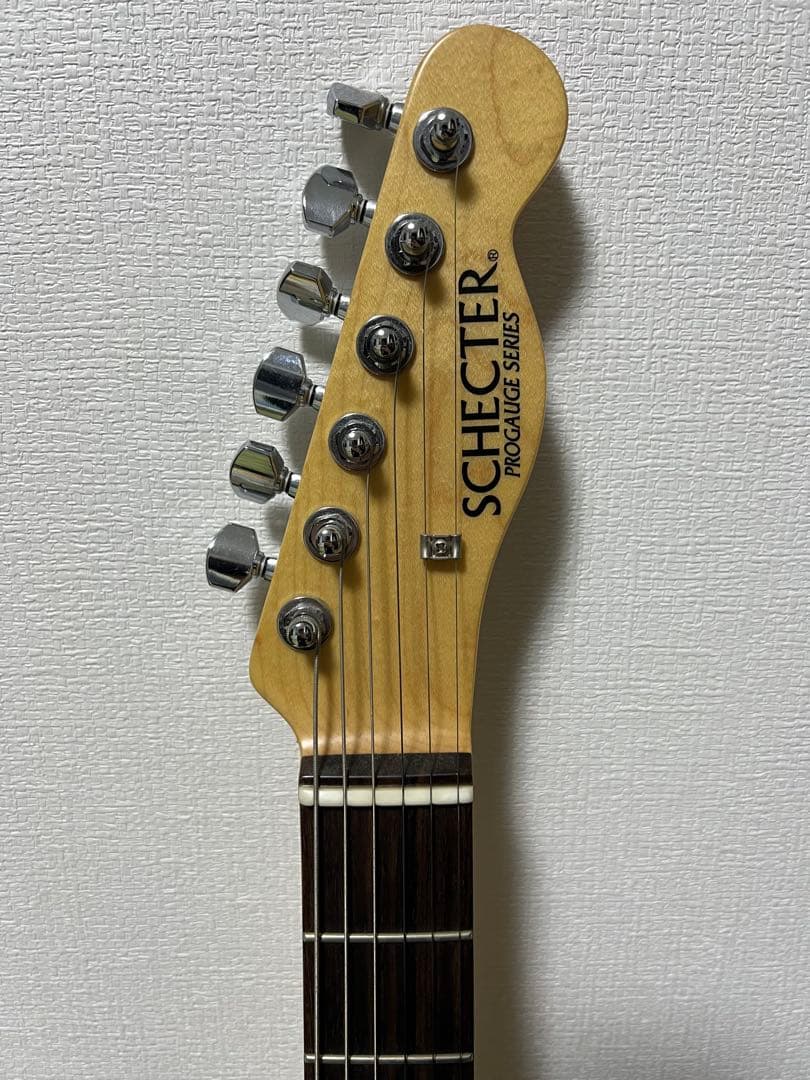 テレキャスターエレキギター ホワイト　シェクター　SCHECTER TKモデル