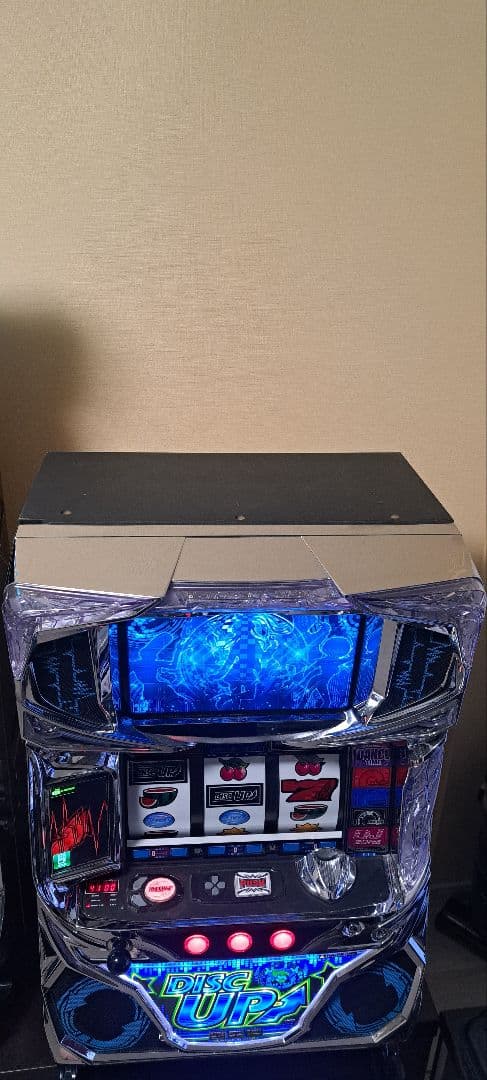 【引取限定】パチスロ実機　5.9号機 ディスクアップ青パネル