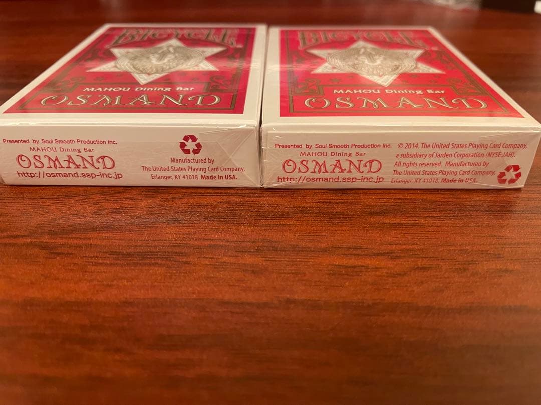 Bicycle OSMAND トランプ 赤2セット