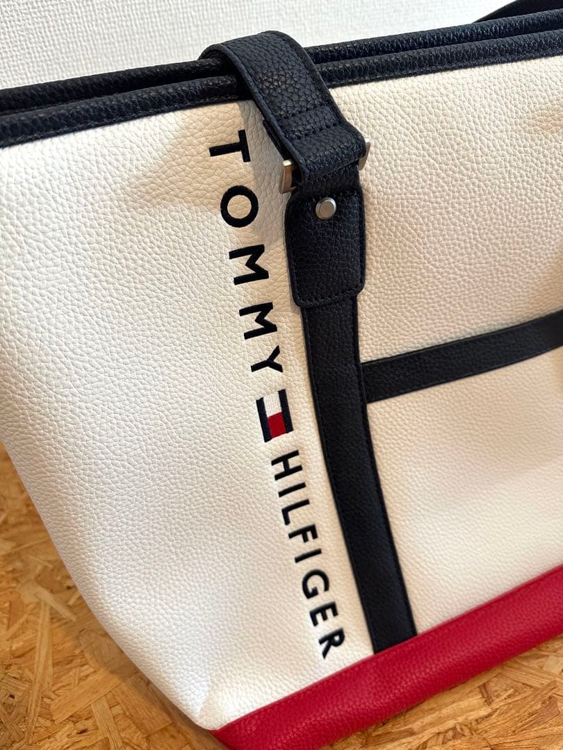 【  GOLF】トートバッグ ホワイト/レッド
