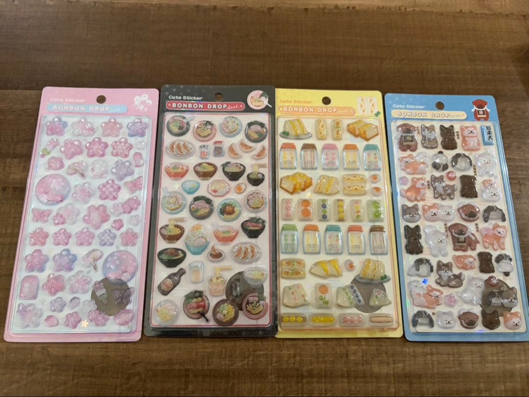 ボンボンドロップシール　和柄 7種　新作