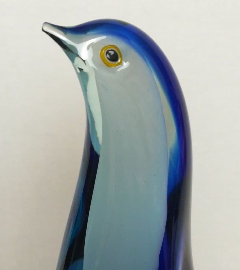 マルティグラス　大きな　ペンギン　置物　硝子　専用箱付き