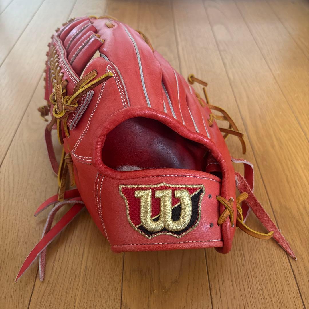 Wilson 硬式グローブ レッド