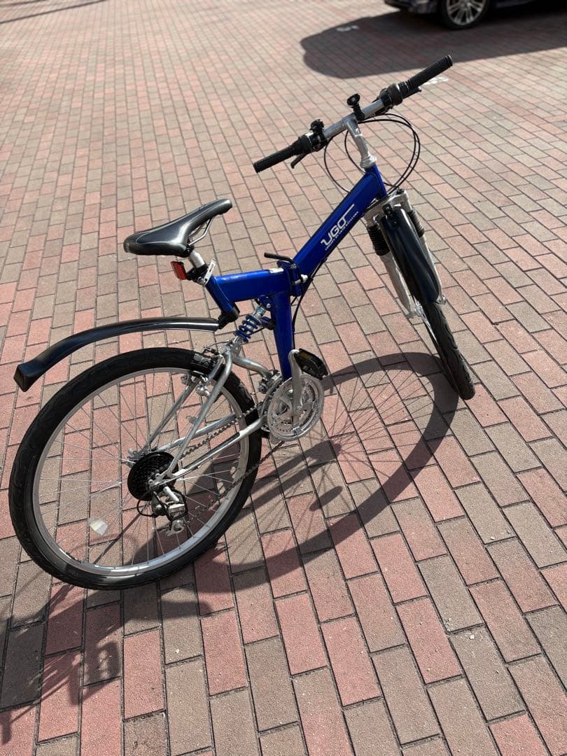 新品タイヤ・フルサス・折り畳みマウンテンバイク(26㌅)お届け出来ます。引取可能