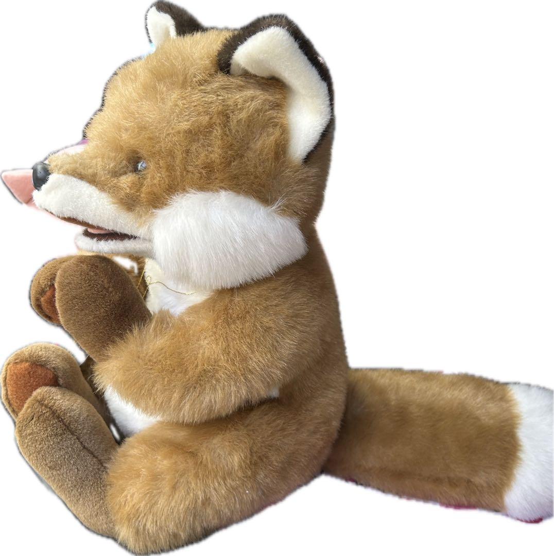 ヴィンテージ/北海道　きつね　大きなふわふわぬいぐるみ