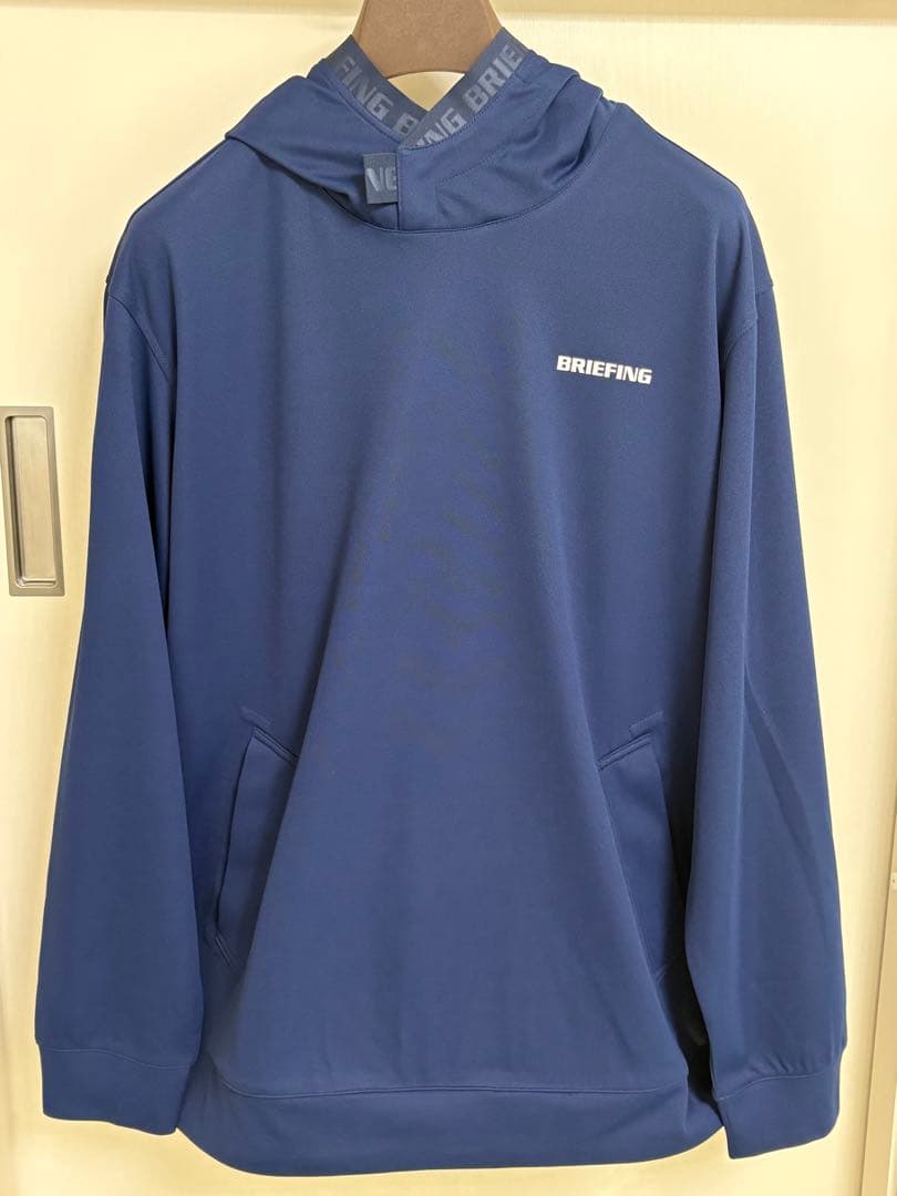 未使用)ブリーフィング ゴルフ パーカー フーディ メンズ サイズL ネイビー