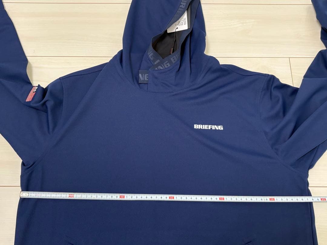 未使用)ブリーフィング ゴルフ パーカー フーディ メンズ サイズL ネイビー