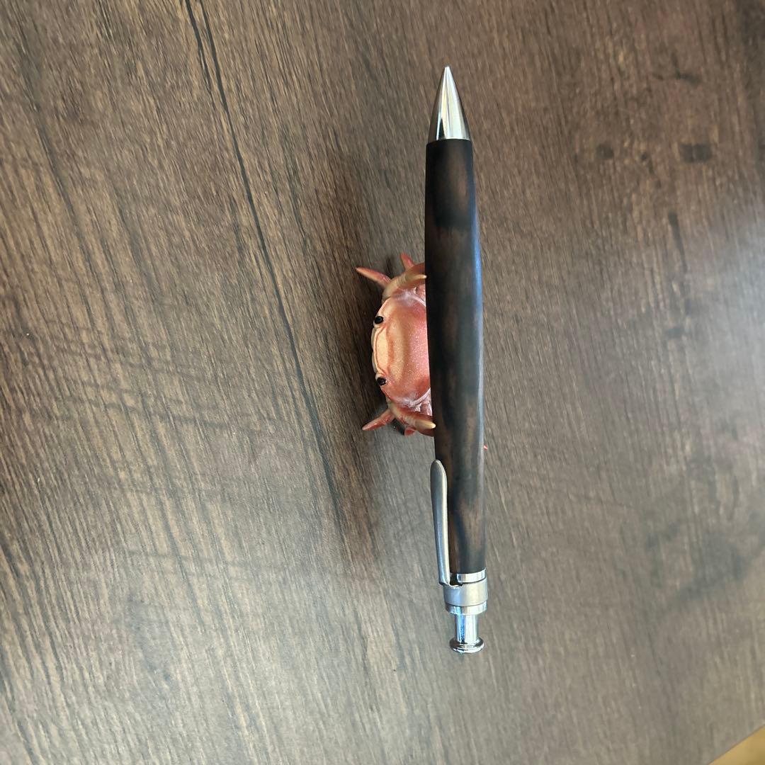 工房楔　黒柿孔雀木　0.5mm シャーペン (※ペン立てのカニは付いてきません)