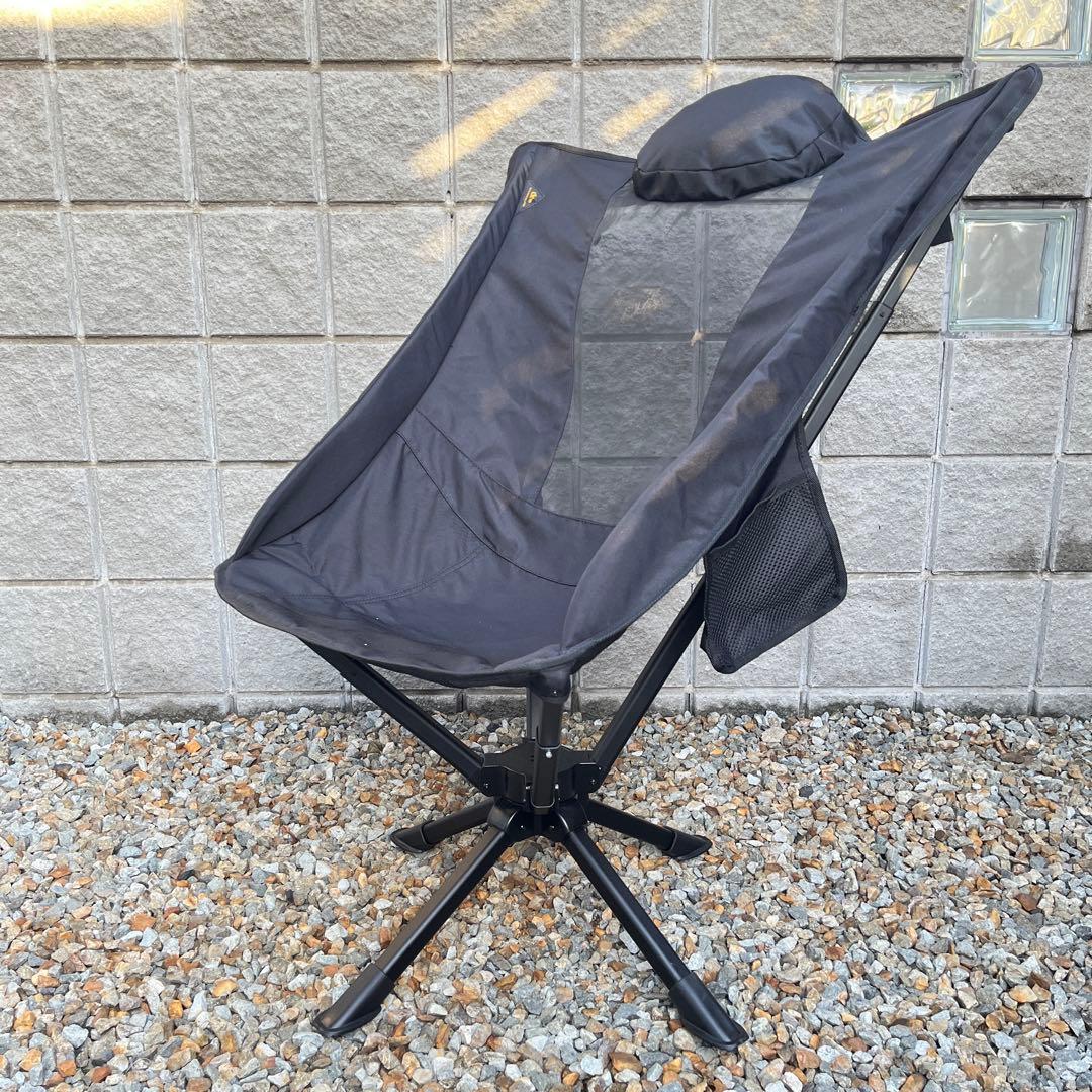 iClimb 回転フォールディングチェア ブラック メッシュ