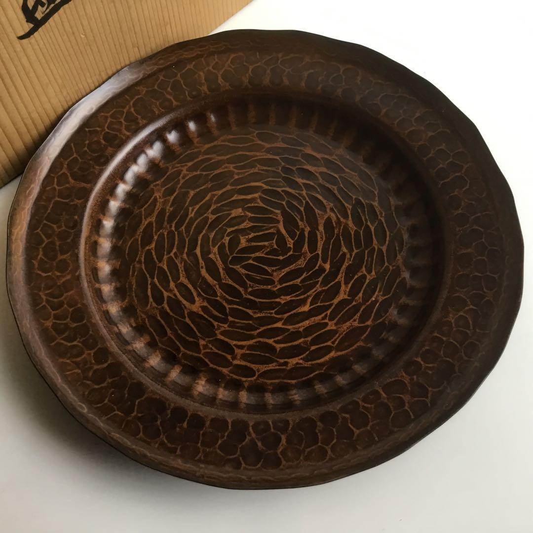 青海盆　菓子盆　供箱　茶道具　菓子皿　金僲堂造