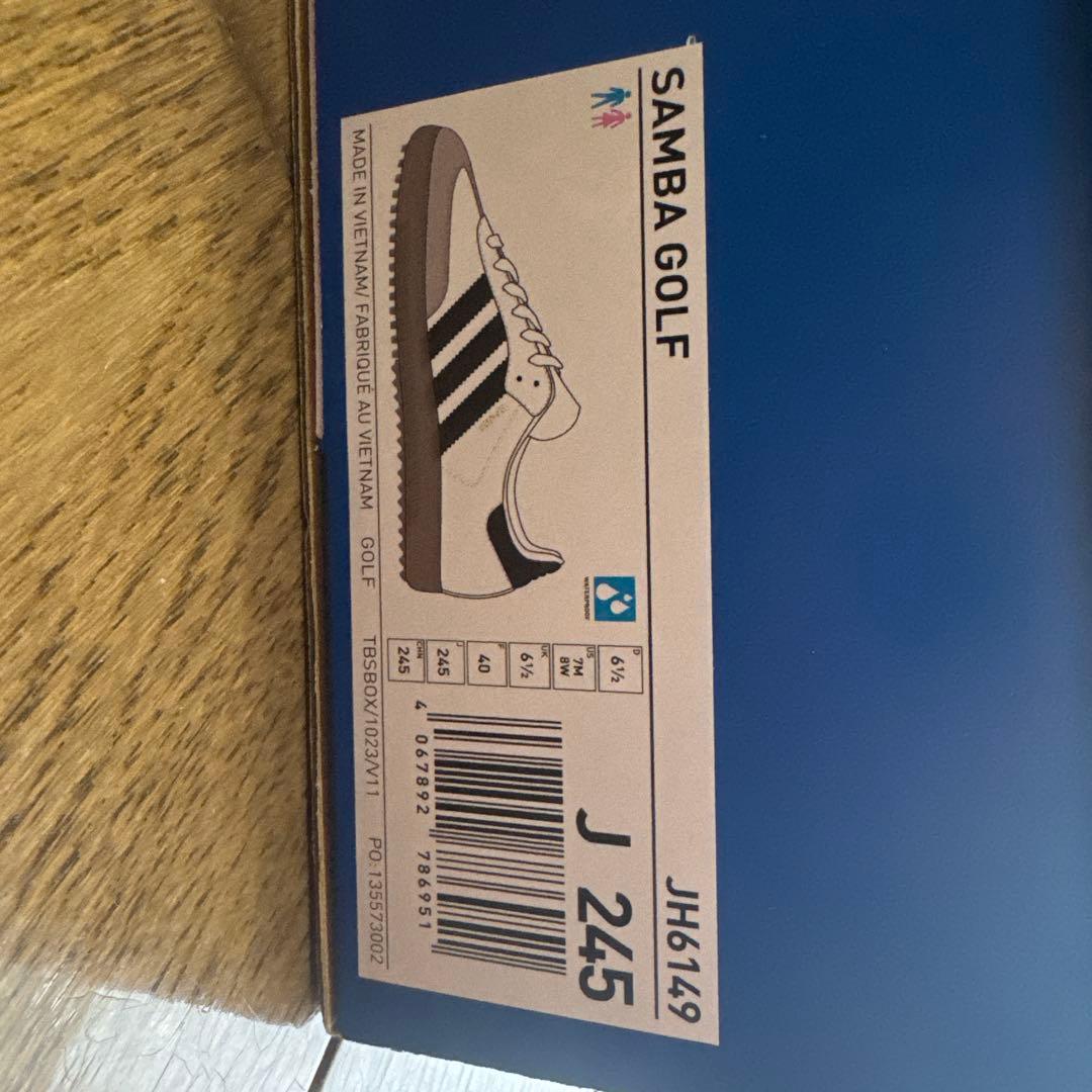アディダス　adidas SAMBA ゴルフシューズ　24.5 男女兼用