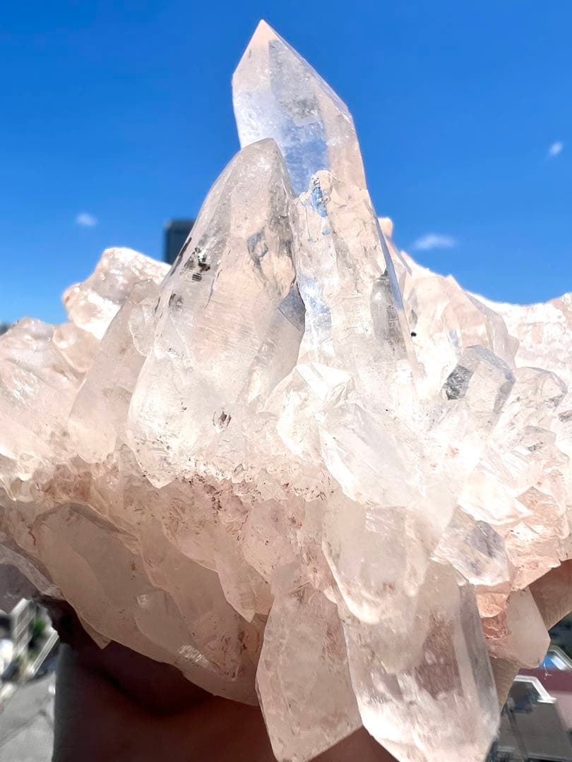 美✨希少✨AAAAピンクヒマラヤレムリアンの神殿✨美しい大天使の女神✨翼のドレス