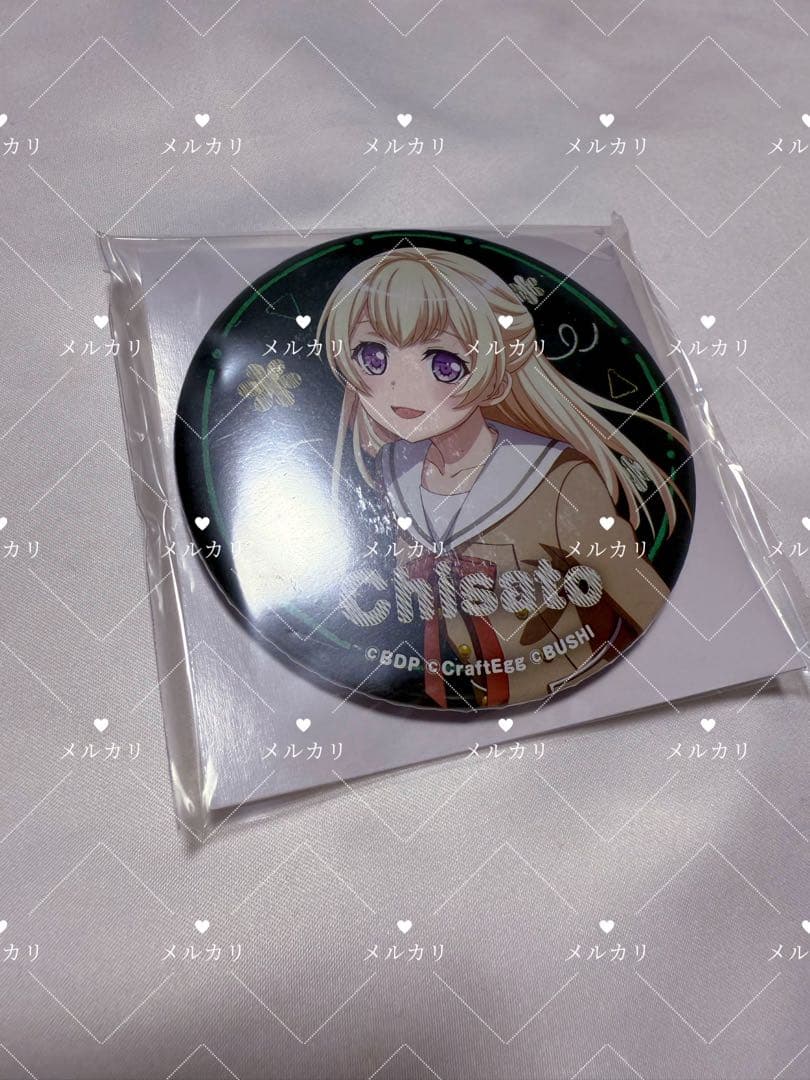 バンドリ 白鷺千聖 school 缶バッジ