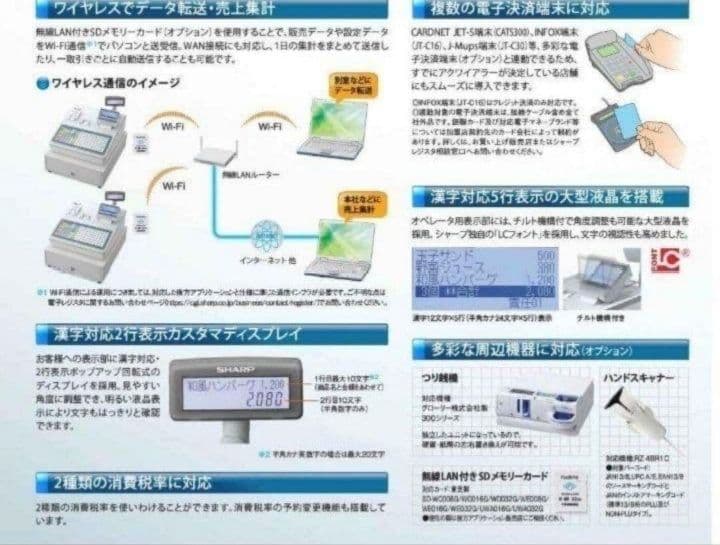 正規品フル設定無料シャープ最上位インボイスレジスターER-A421　210000