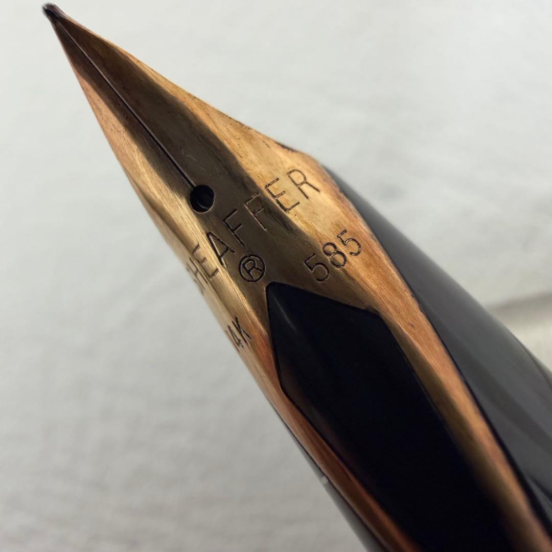 P21【万年筆】SHEAFFERヴィンテージ　K14 14K 585