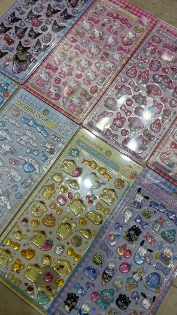 サンリオ第二段ボンボンドロップシール　正規品