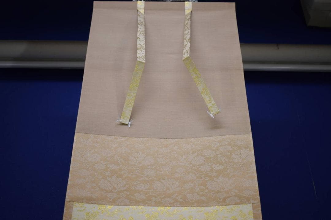 真作/小堀定泰/小堀遠州の末裔/利休画像画賛/桐共箱付/布袋屋掛軸HH-790