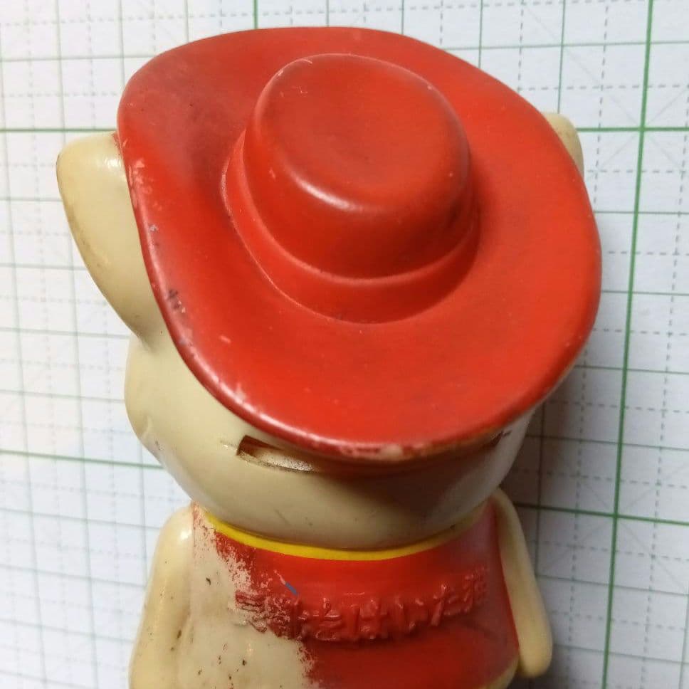 長靴をはいた猫　ソフトビニール人形　貯金箱　昭和レトロ　ソフビ