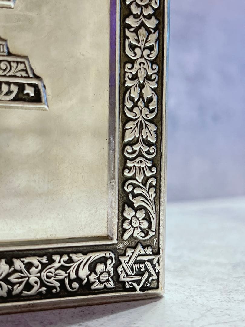 ヴィンテージ　祈祷書　聖書　イスラエル　ヘブライ語　トルコ石風　古本　洋書