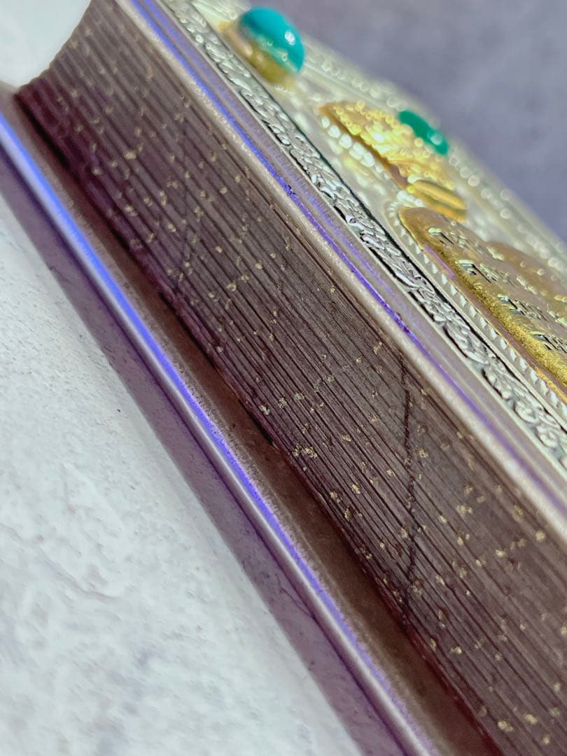 ヴィンテージ　祈祷書　聖書　イスラエル　ヘブライ語　トルコ石風　古本　洋書