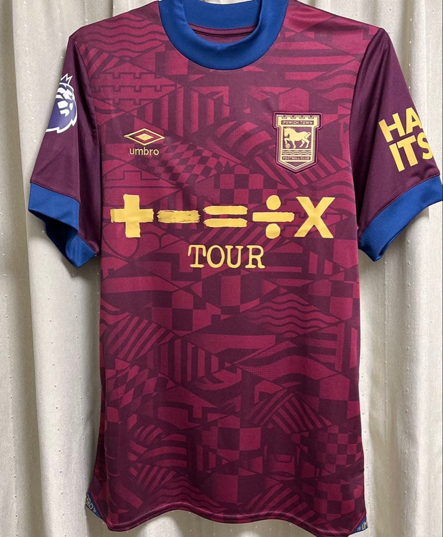 【新品・レア品】Ed Sheeran イプスウィッチ・タウンFC ユニ サイズＬ