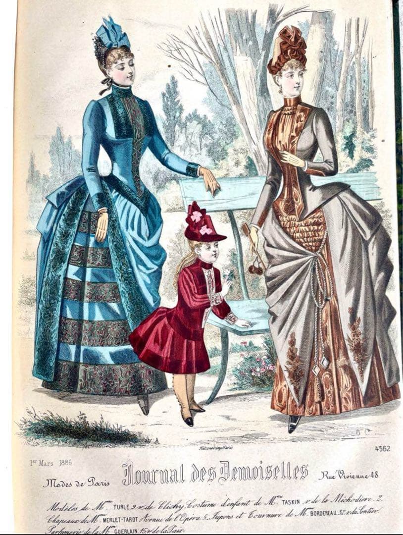 フランス1886年発行の古書（ジョルナル・デ・ドゥモワゼル）