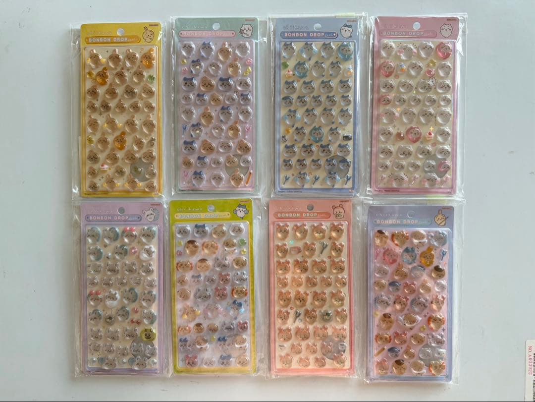 ちいかわ　ボンボンドロップシール　第一弾&第二弾　8枚コンプリートセット
