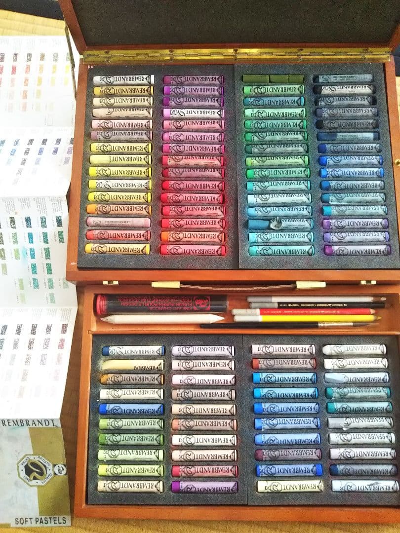 レンブラント ソフトパステル 木箱