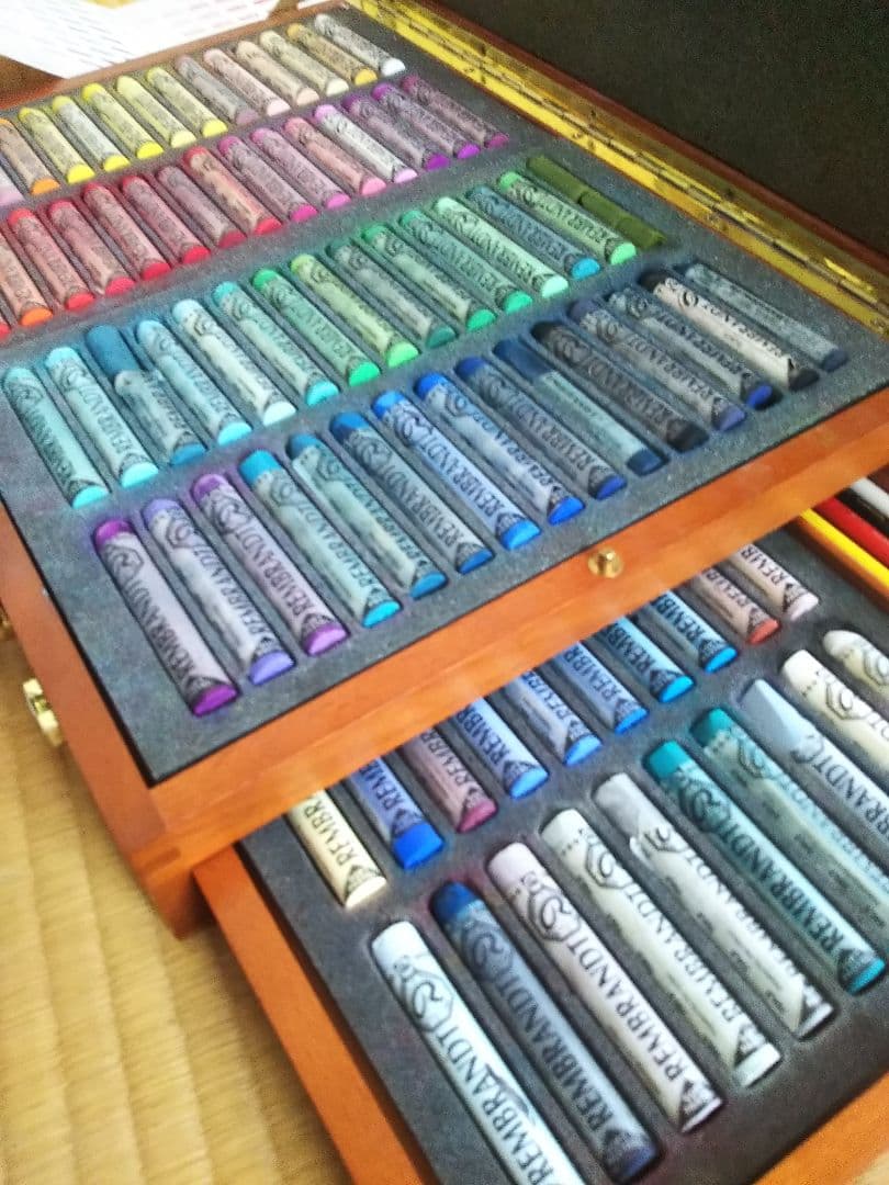 レンブラント ソフトパステル 木箱