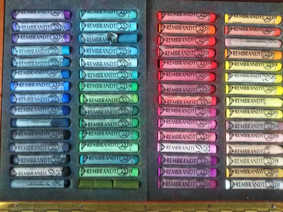 レンブラント ソフトパステル 木箱