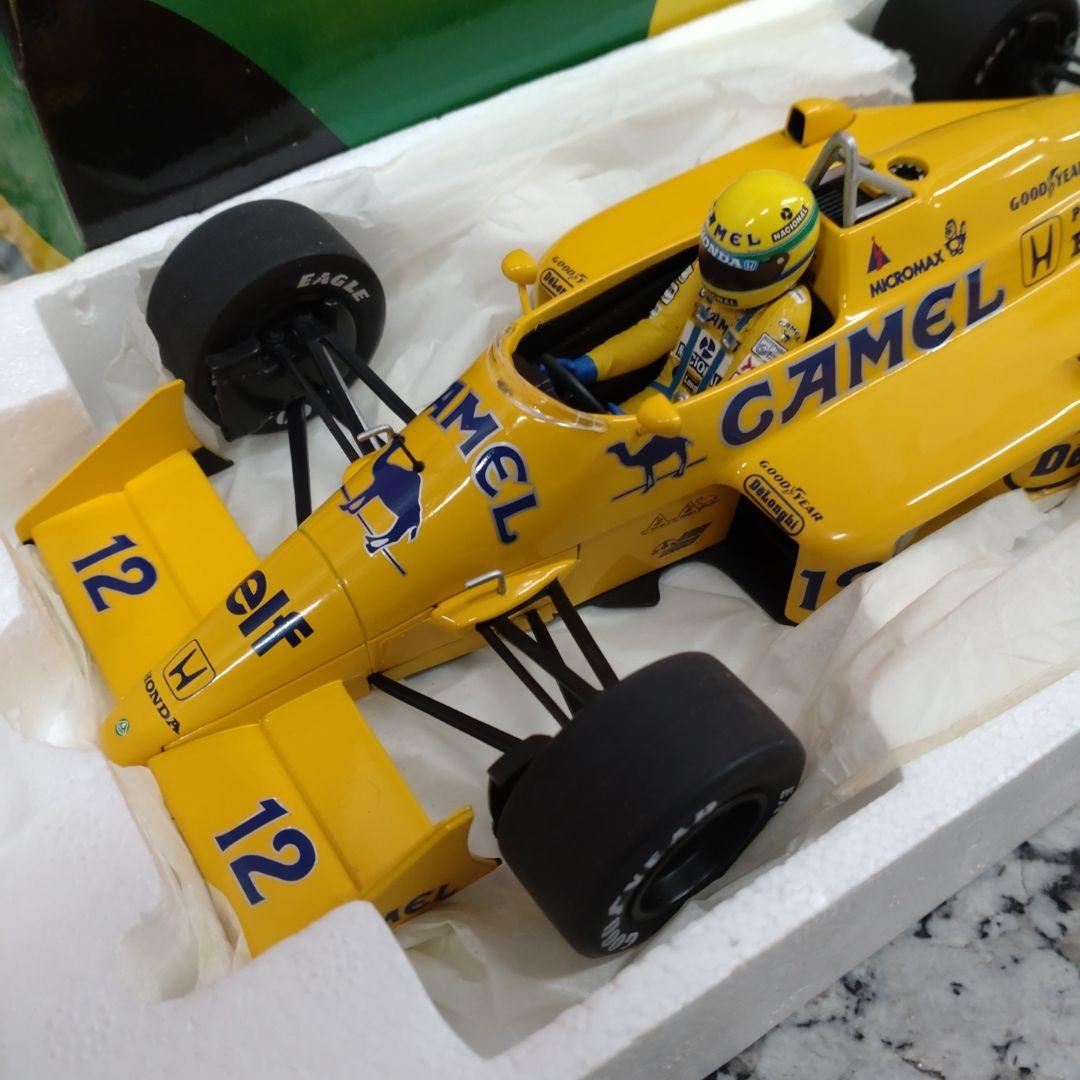 ミニチャンプス 1/18 ロータス 99T A・セナ 1987 CAMEL仕様